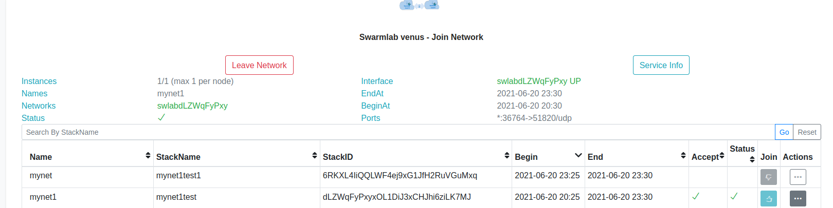 connect status